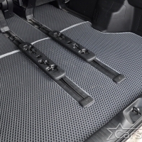Коврики текстильные на Toyota Vellfire I пр.руль (2008-2014) 2 ряд - 2 места