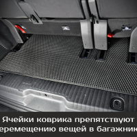 Коврики текстильные на Opel Zafira Life 8 мест, не Long (2019-2025) 